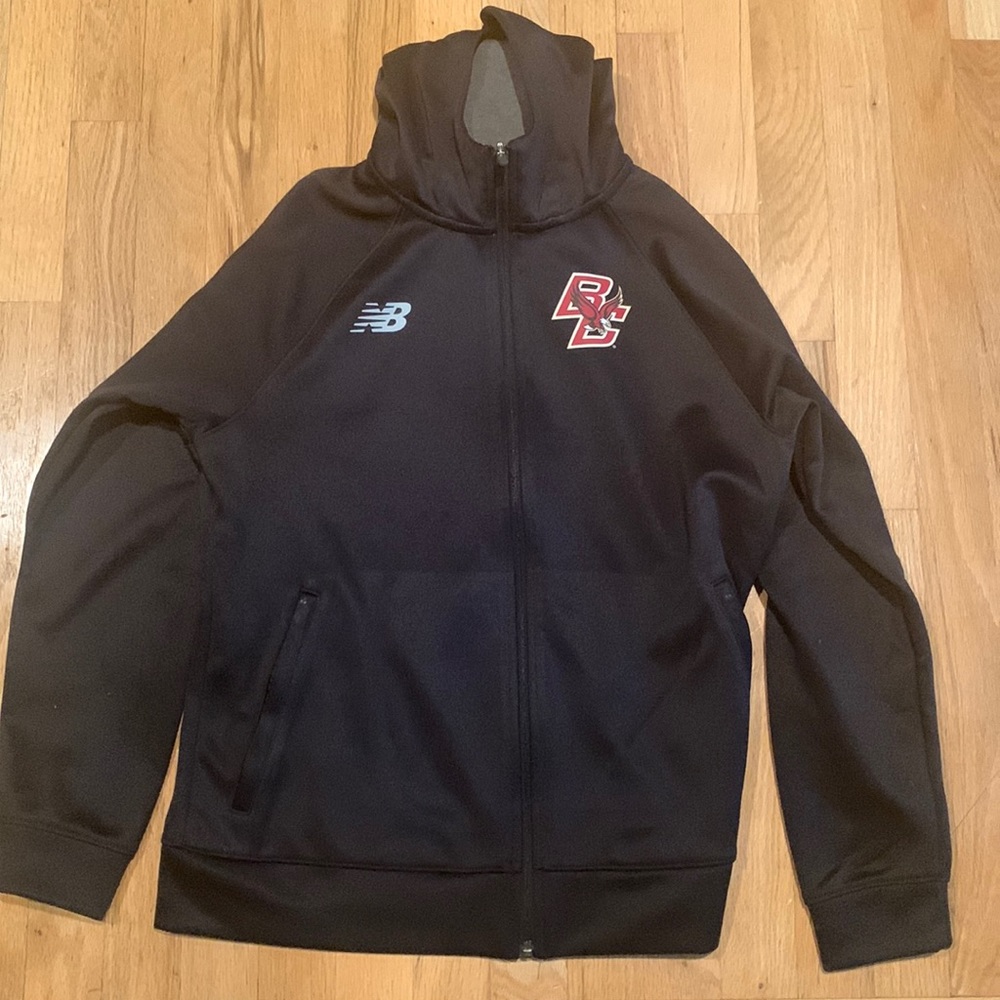 Boston college black zip up sweatshirt